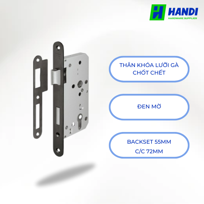 Mô tả thân khóa lưỡi gà hafele 911.25.100