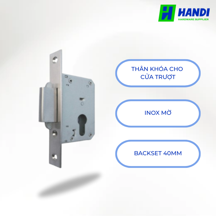 Mô tả thân khóa cho cửa trượt hafele 911.26.277