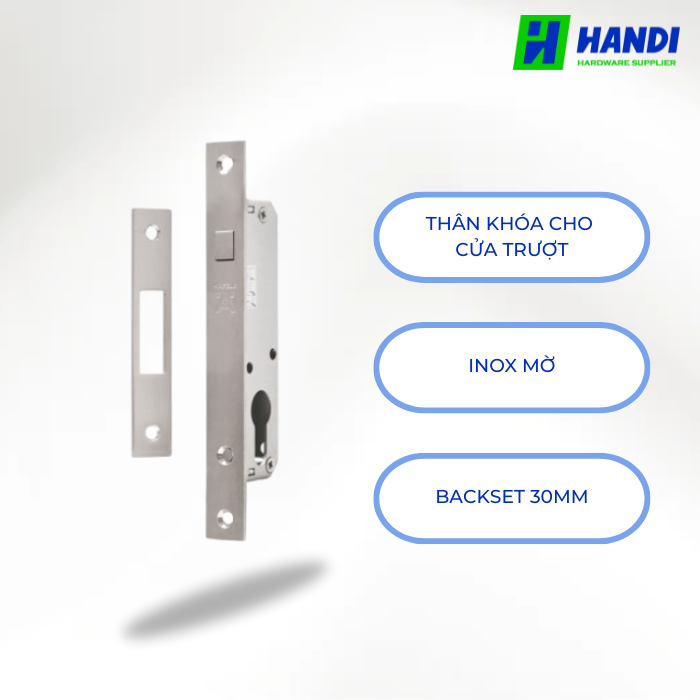 Mô tả thân khóa cho cửa trượt hafele 911.26.672