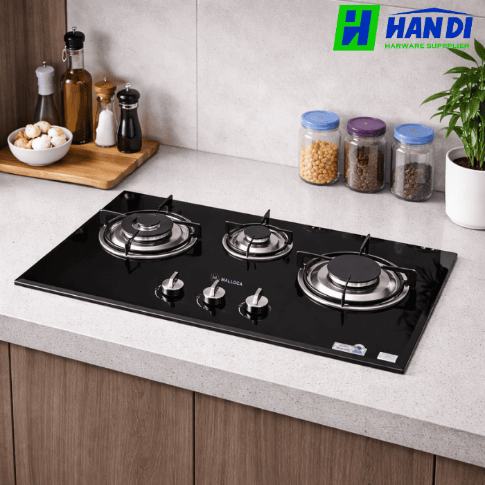 Bếp gas 3 vùng nấu MALLOCA GHG 733B NEW
