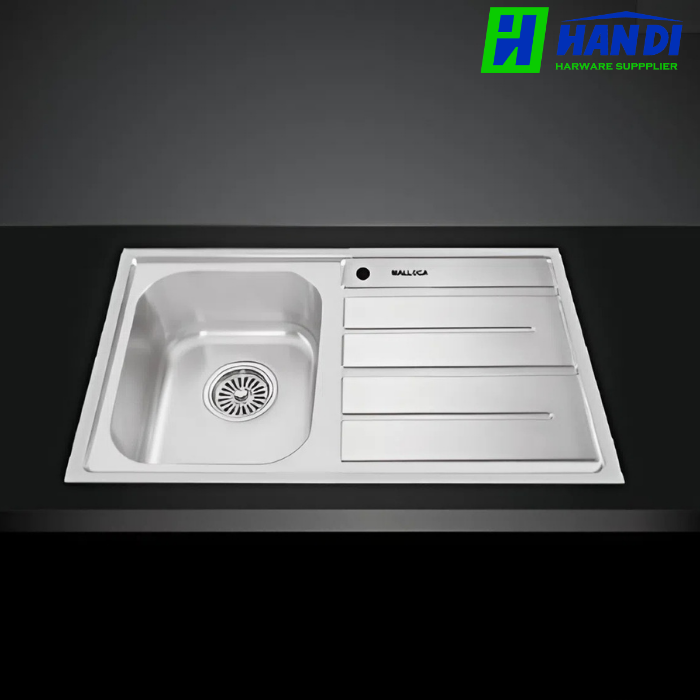 Chậu rửa chén 1 hố inox 304 MALLOCA MS 1017 NEW