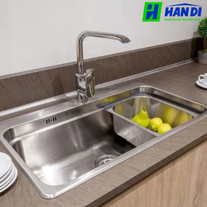 Chậu rửa chén 1 hố inox 304 MALLOCA MS 1022D