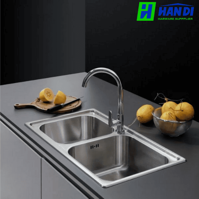 Chậu rửa chén 2 hố inox 304 MALLOCA MS 2076E