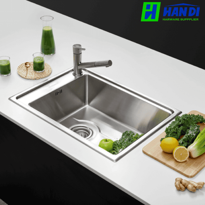 Chậu rửa chén 1 hố inox 304 MALLOCA MS 5066W