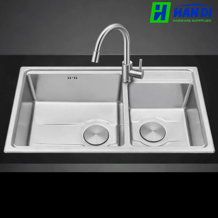 Chậu rửa chén 2 hố inox 304 MALLOCA MS 5082W