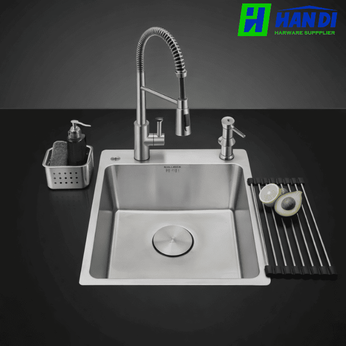 Chậu rửa chén 1 hố inox 304 MALLOCA MS 6044
