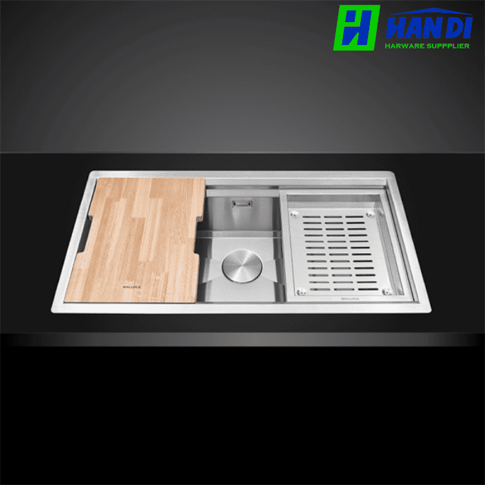 Chậu rửa chén 1 hố inox 304 MALLOCA Slide MS 781