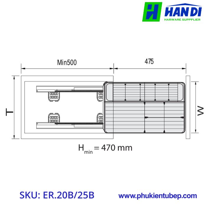 Kệ đựng gia vị nan tròn EUPLUS ER.20B, ER.25B