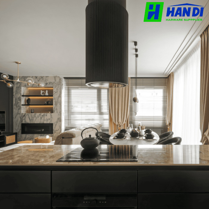 Máy hút mùi gắn trần đảo MALLOCA Monoblack K-382B