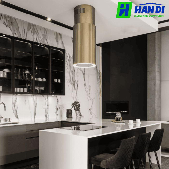 Máy hút mùi gắn trần đảo MALLOCA Monogold K-382G