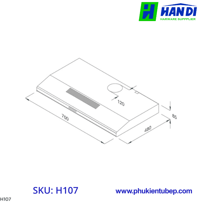 Máy hút mùi classic MALLOCA H107