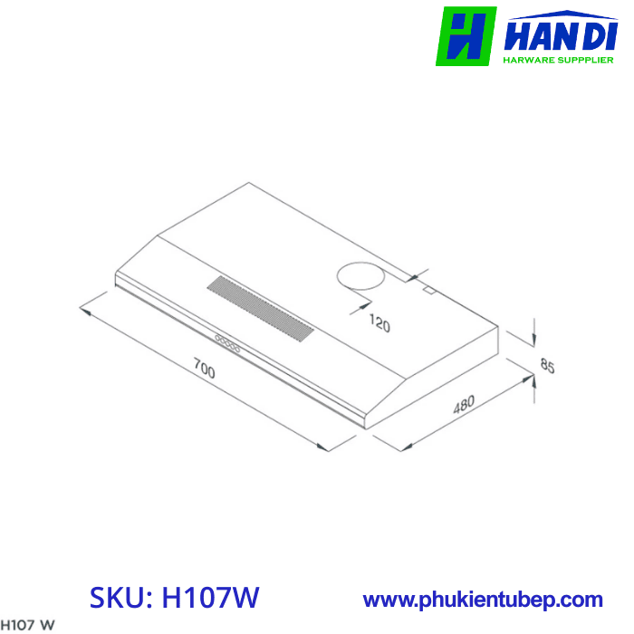 Máy hút mùi classic MALLOCA H107W