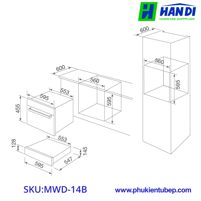 Ngăn giữ nóng MALLOCA MWD-14B