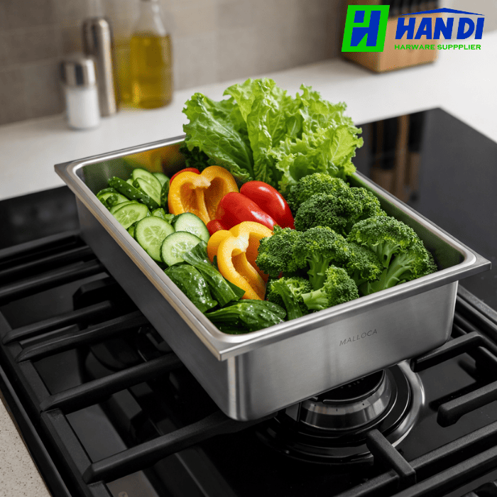 Rổ inox cao cấp MALLOCA RỔ INOX L-11