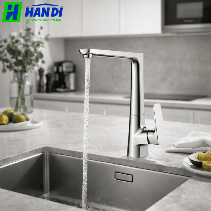 Vòi rửa chén nóng lạnh đồng thau MALLOCA K292C