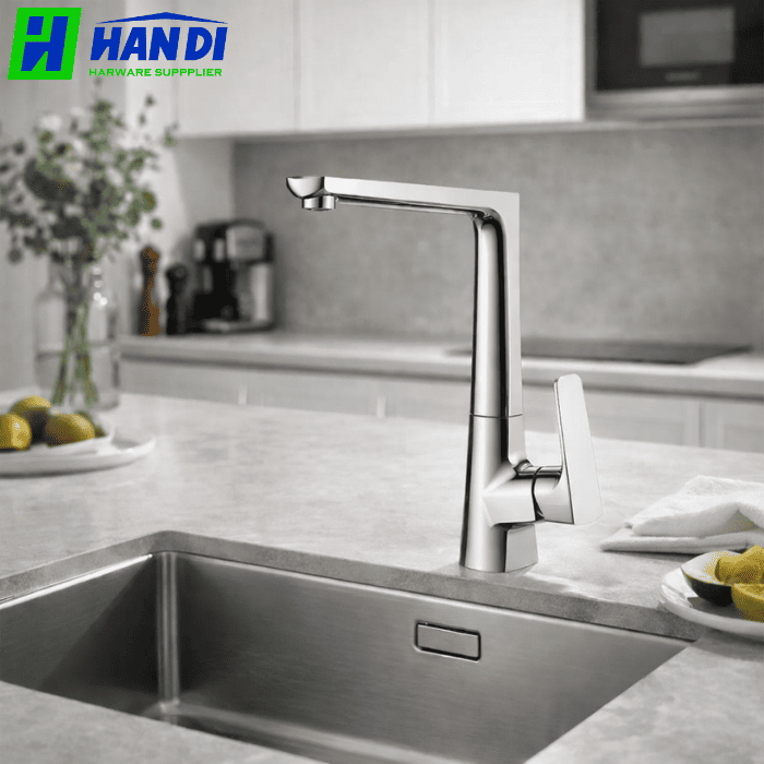 Vòi rửa chén nóng lạnh đồng thau MALLOCA K292C