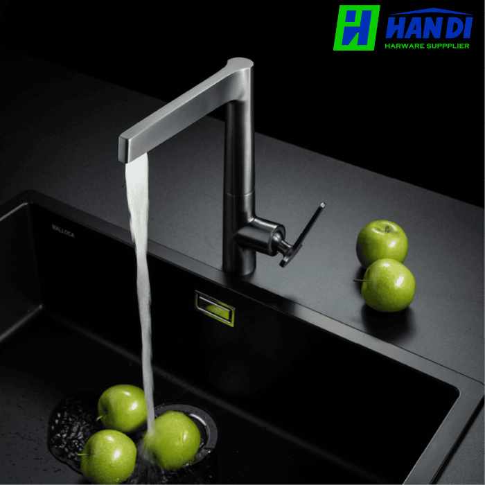 Vòi rửa chén nóng lạnh đồng thau MALLOCA K295BS