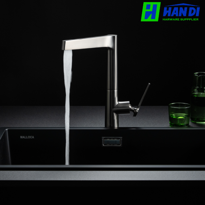Vòi rửa chén nóng lạnh đồng thau MALLOCA K295BS