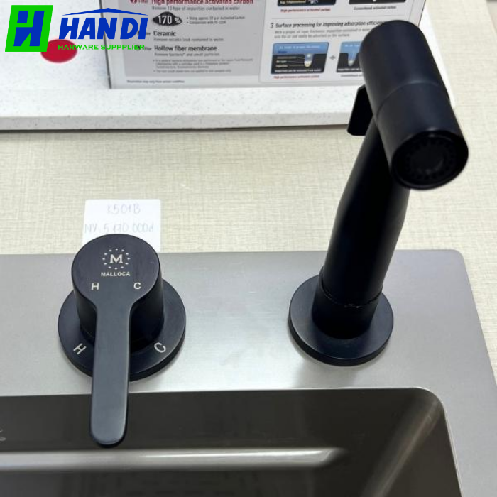 Vòi rửa chén nóng lạnh đồng thau MALLOCA K501B