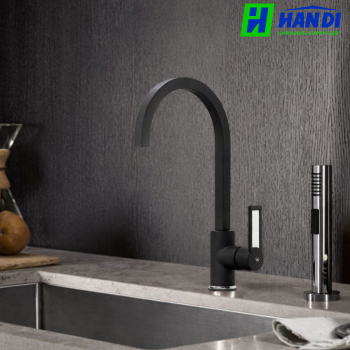 Vòi rửa chén nóng lạnh đồng thau MALLOCA MF-040