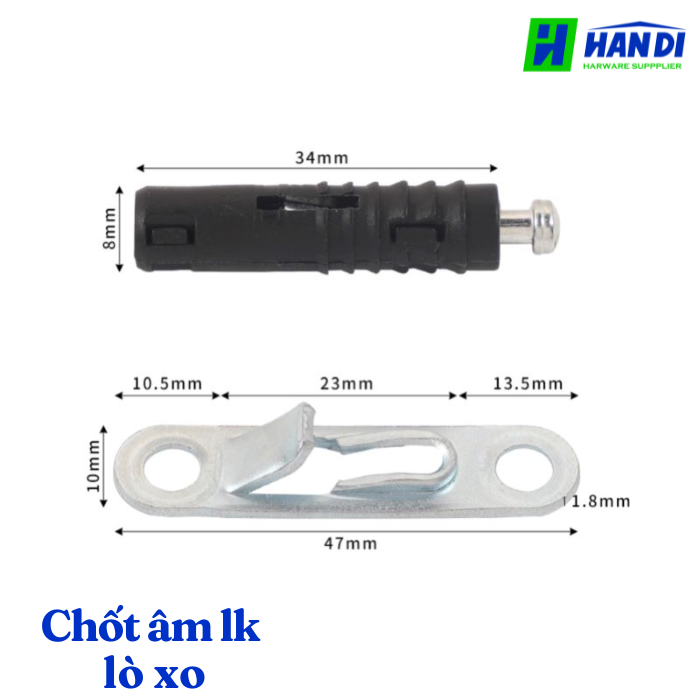 Chốt âm kết lò xo