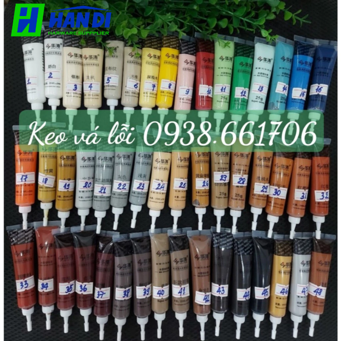 Keo che khuyết điểm, keo vá lỗi nhiều màu