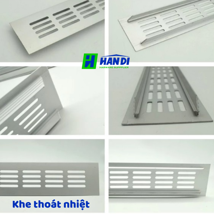 Khe thoát nhiệt nhôm sơn tĩnh điện