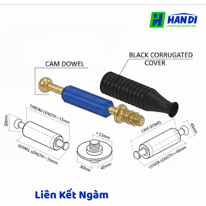 Bộ liên kết ngàm 500 bộ