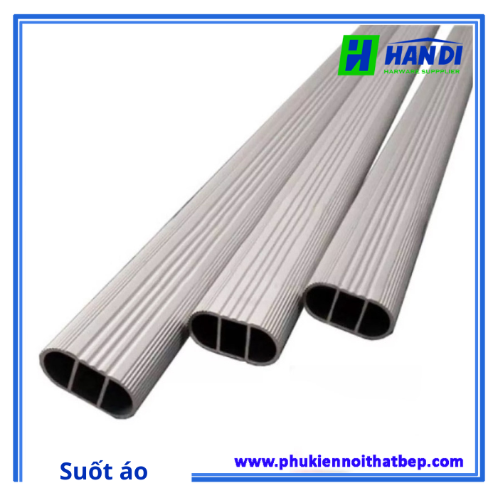 Suốt áo dài 3m hình Oavl có phủ anode chống trầy