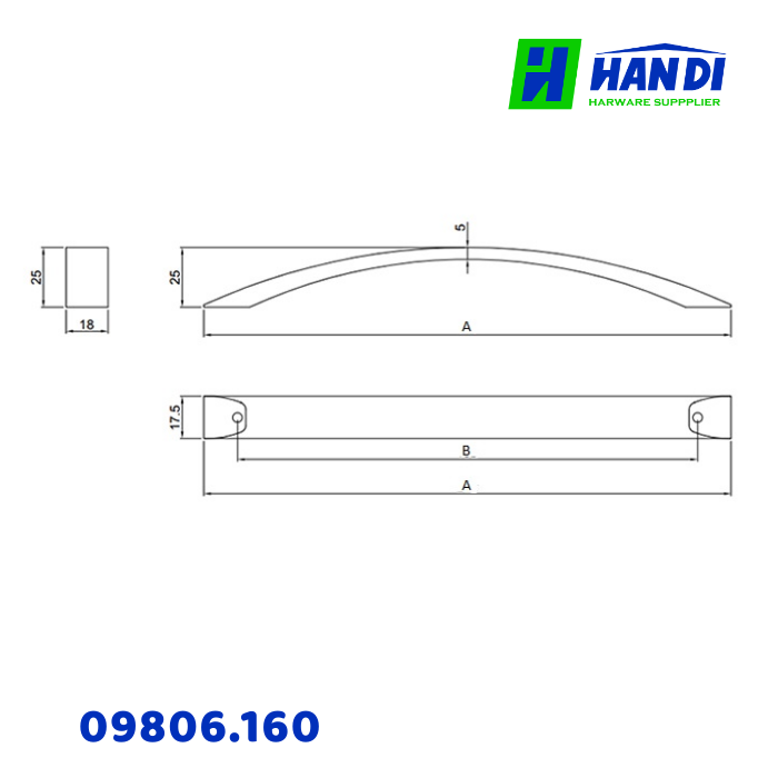 Tay Nắm Tủ 09806.160