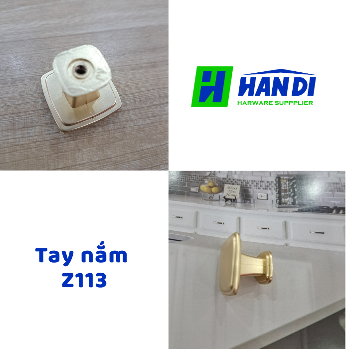 Tay nắm núm vuông Z113