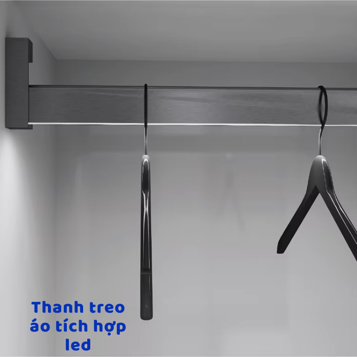 Thanh treo áo cao cấp tích hợp đèn LED