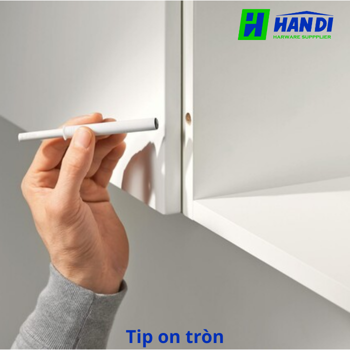 Tip-on tròn, dài, không có đế