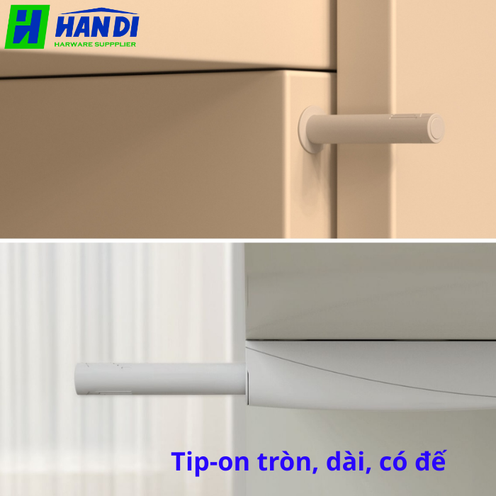 Tip-on tròn, dài, có đế