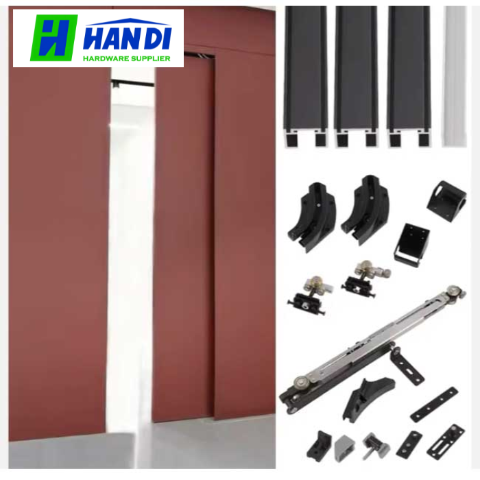 Trọn bộ phụ kiện cửa lùa 1 cánh, giấu khuôn