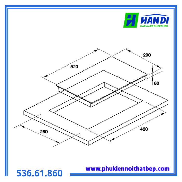 Bếp điện 2 vùng nấu HAFELE HC-R302KB 536.61.860