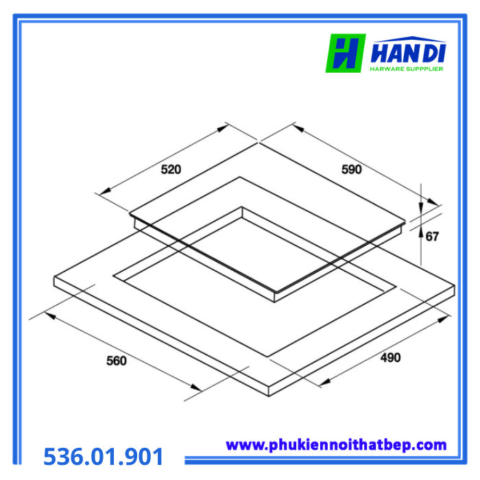 Bếp hồng ngoại HAFELE HC-R603D 536.01.901