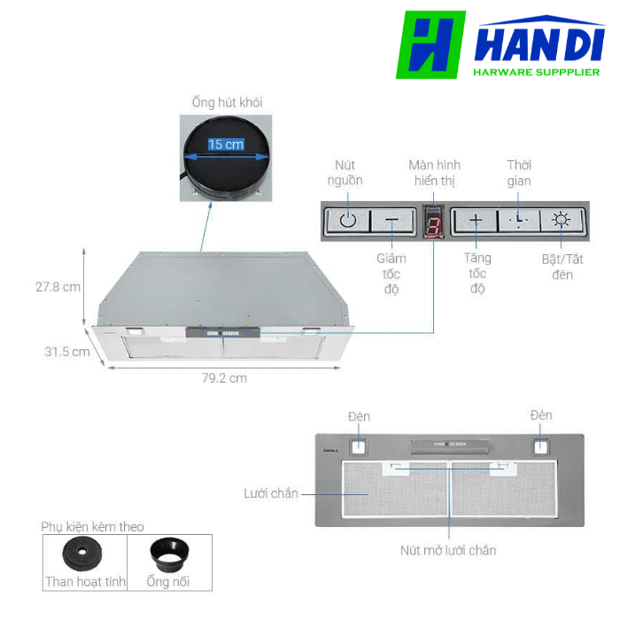 Máy hút mùi HAFELE HH-BI79A 533.80.038