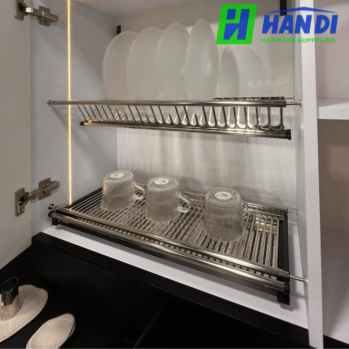 giá bát đĩa nâng hạ