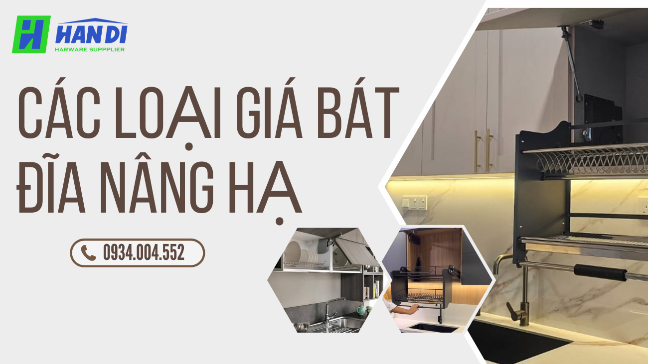 giá bát đĩa nâng hạ