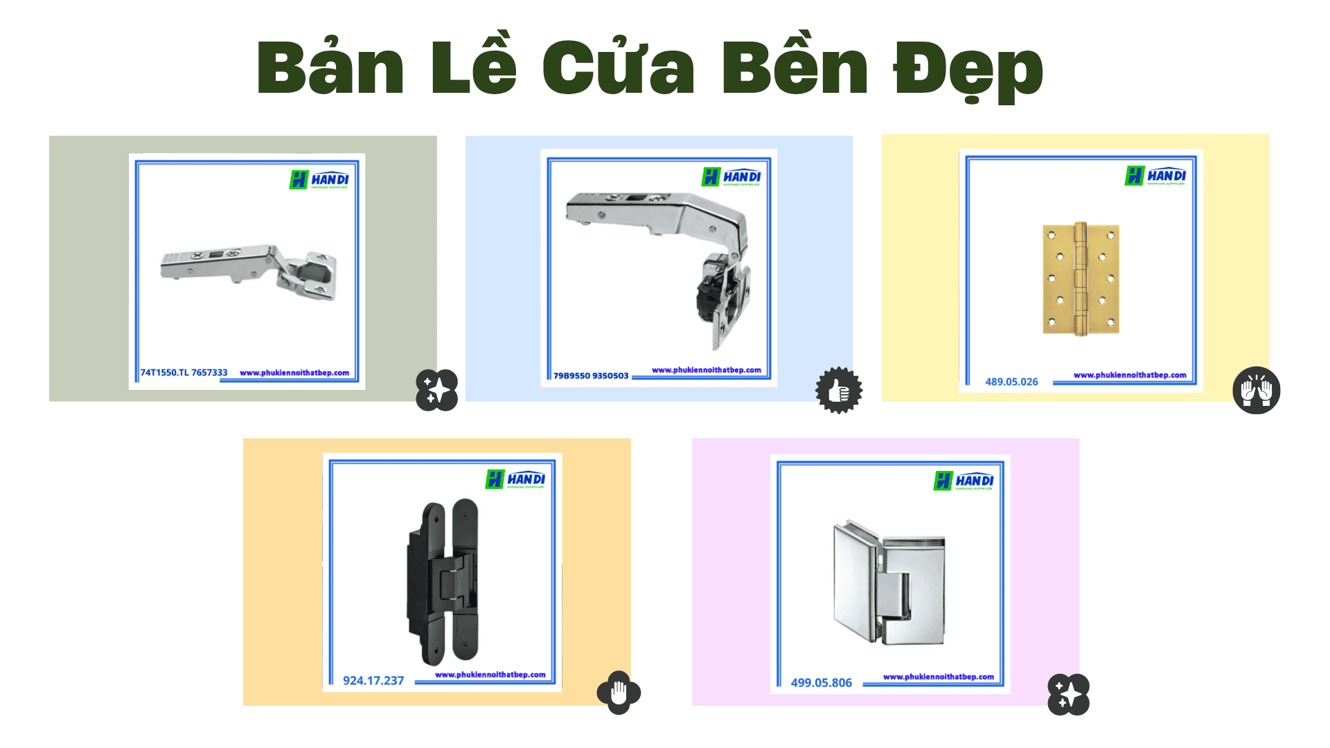 Kinh Nghiệm Chọn Bản Lề Cửa Bền Đẹp
