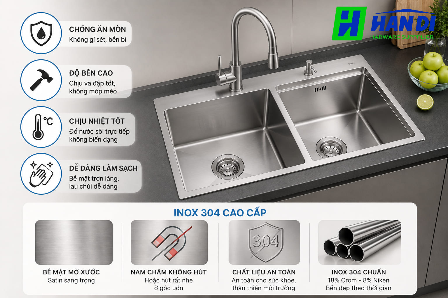 Chậu Rửa Chén Loại Nào Tốt? Kinh Nghiệm Chọn Mua Chi Tiết