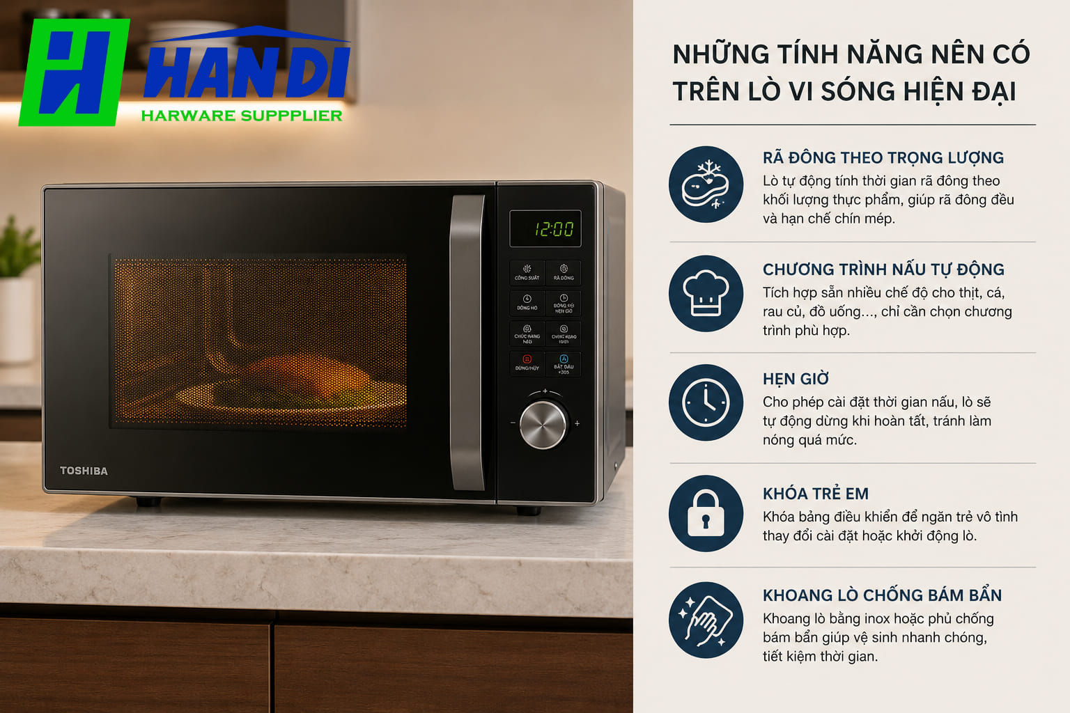 Những Tiêu Chí Quan Trọng Khi Chọn Mua Lò Vi Sóng