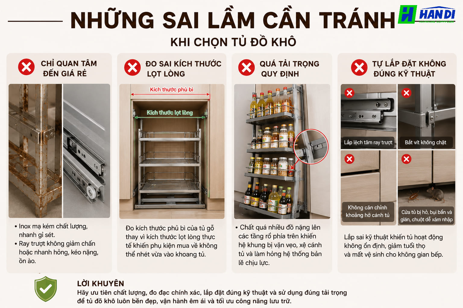 Tủ Đồ Khô Loại Nào Tốt? Kinh Nghiệm Chọn Mua Chi Tiết