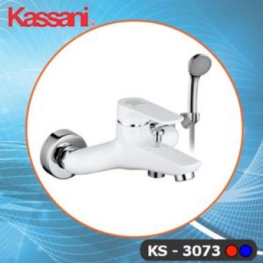 Vòi sen nón lạnh đồng thau sơn tĩnh điện Kassani KS 3073