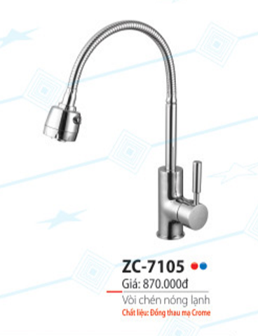 Vòi chén nóng lạnh Zico ZC-7105