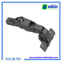 Bản lề Metalla SM 165 độ trùm nửa đen HAFELE 315.28.751