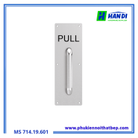 Bảng kéo cửa IMUNDEX 714.19.601, Inox 304 kèm tay "PULL"