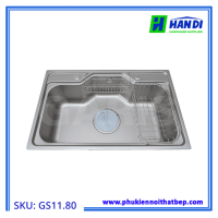 Chậu rửa 1 hố to kiểu Nhật GARIS GS11.80