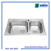 Chậu rửa chén 2 hố inox 304 MALLOCA MS 2025